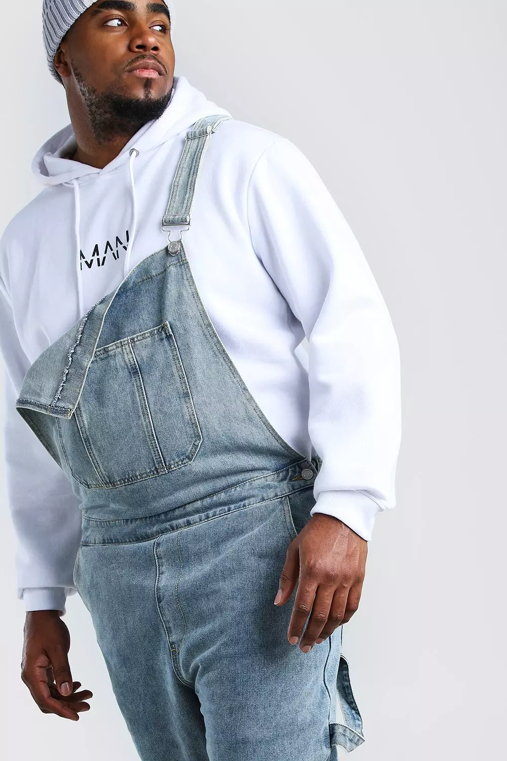 Big and tall denim on sale overalls